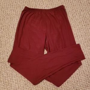 Agnes & Dora Burgundy Leggings